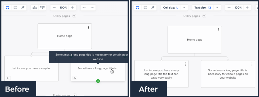 Text wrapping page cell
