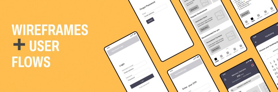 Wireflows in UX: How to combine wireframes with user flows