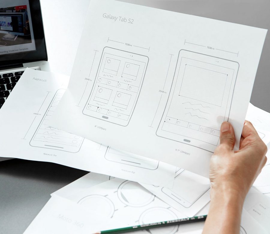 design mockup sketch