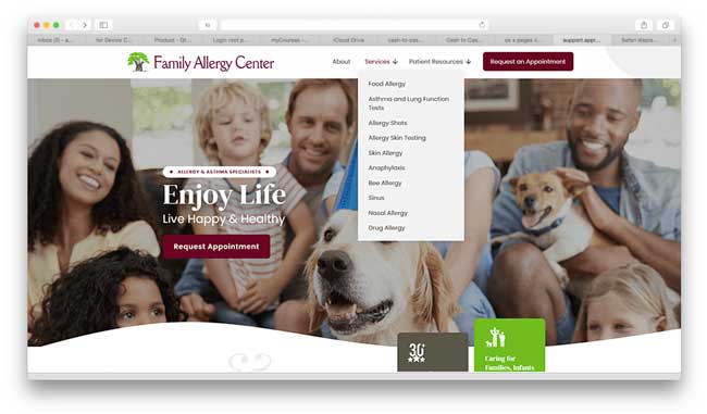 family allergy design