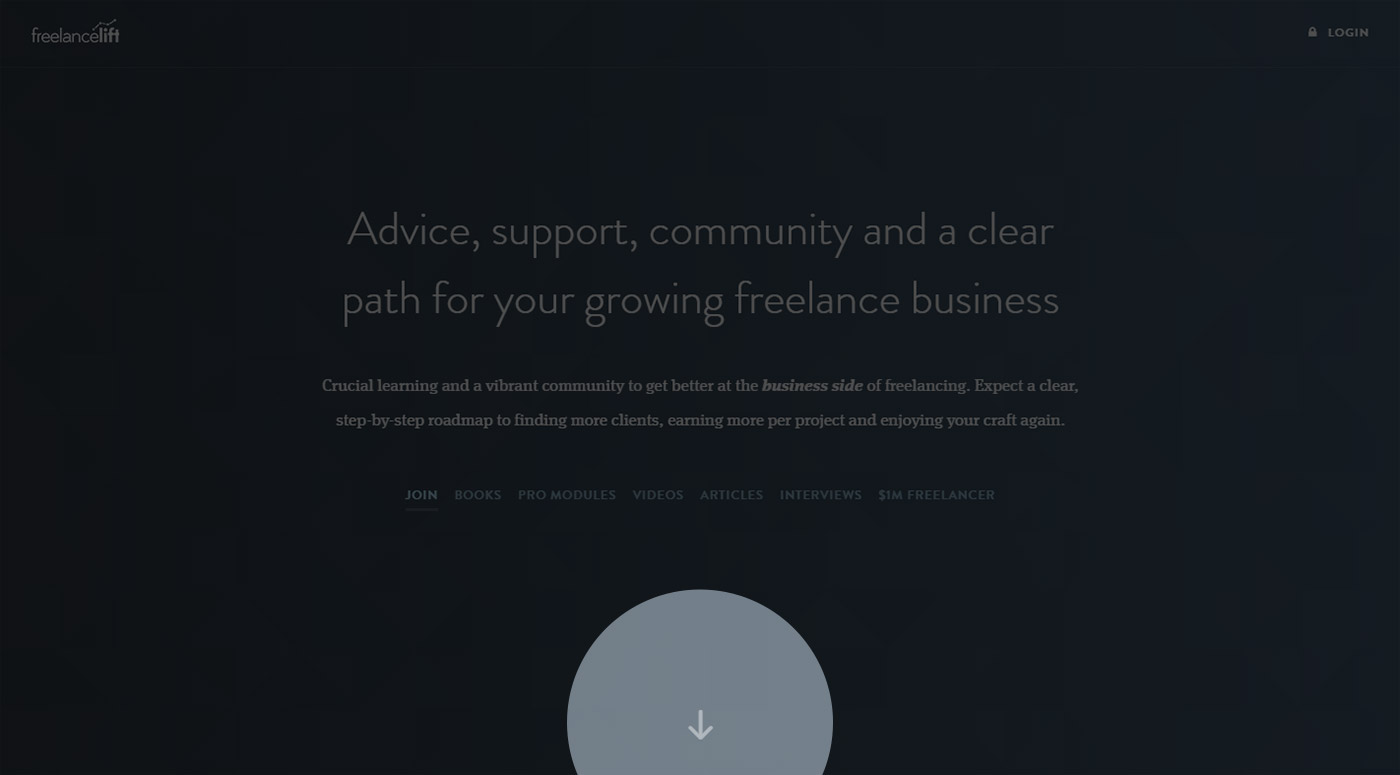 scroll arrow