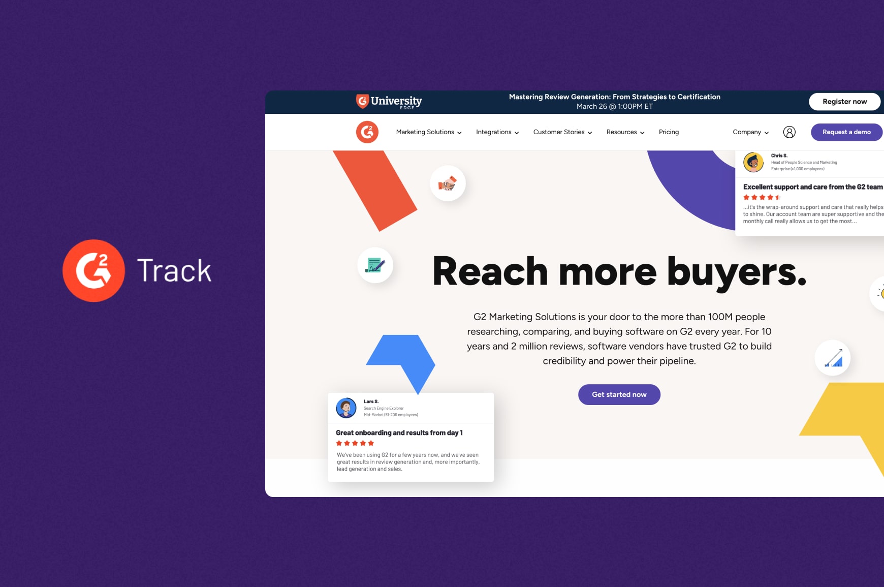 G2 product review website user interface