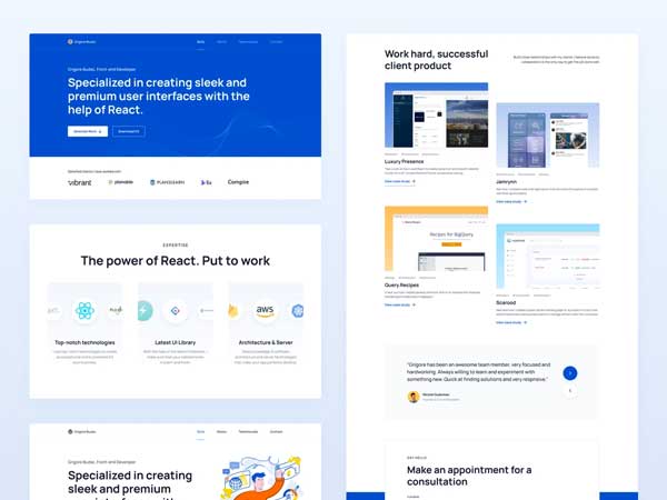 Creat UX portfolio example