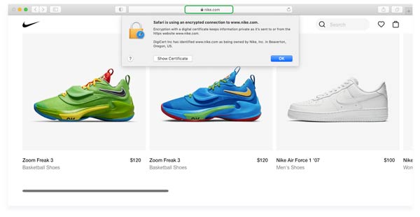 HTTPS example in Safari