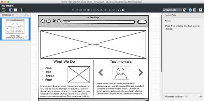 Balsamiq Example