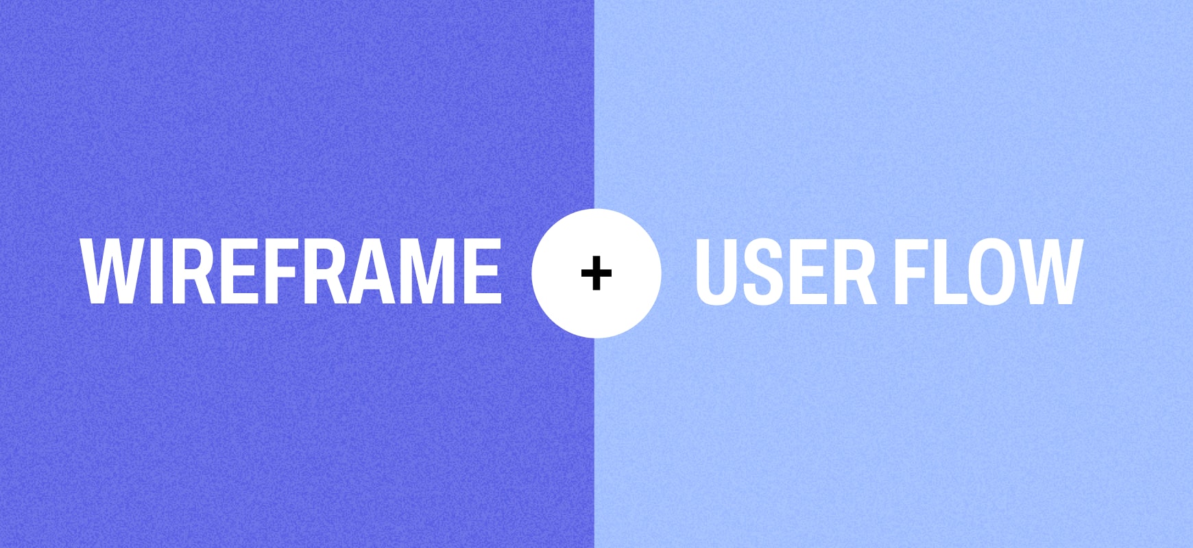 Text reading “wireframe + user flow” to explain what a wireflow is