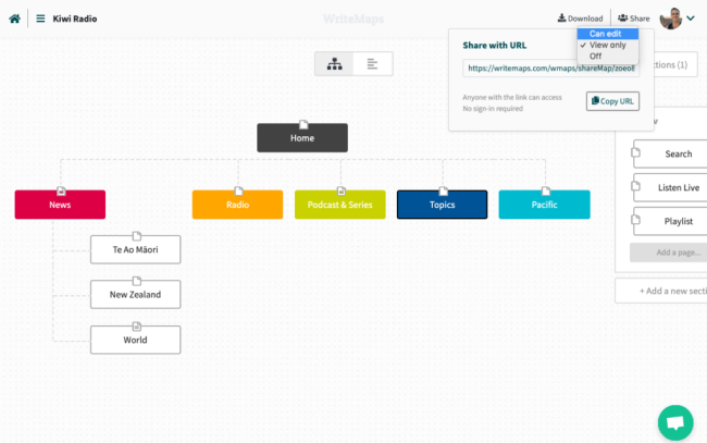 Writemaps app example
