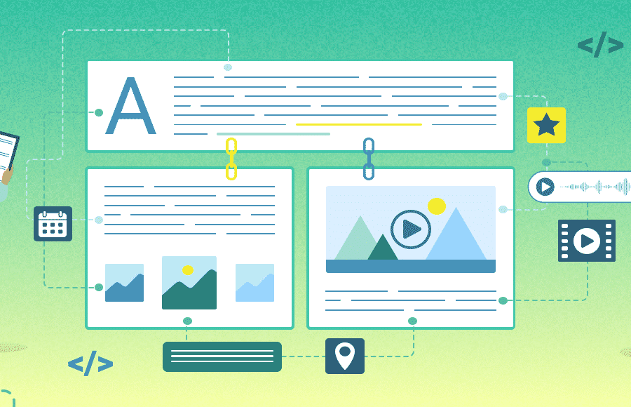 Various types of SEO content