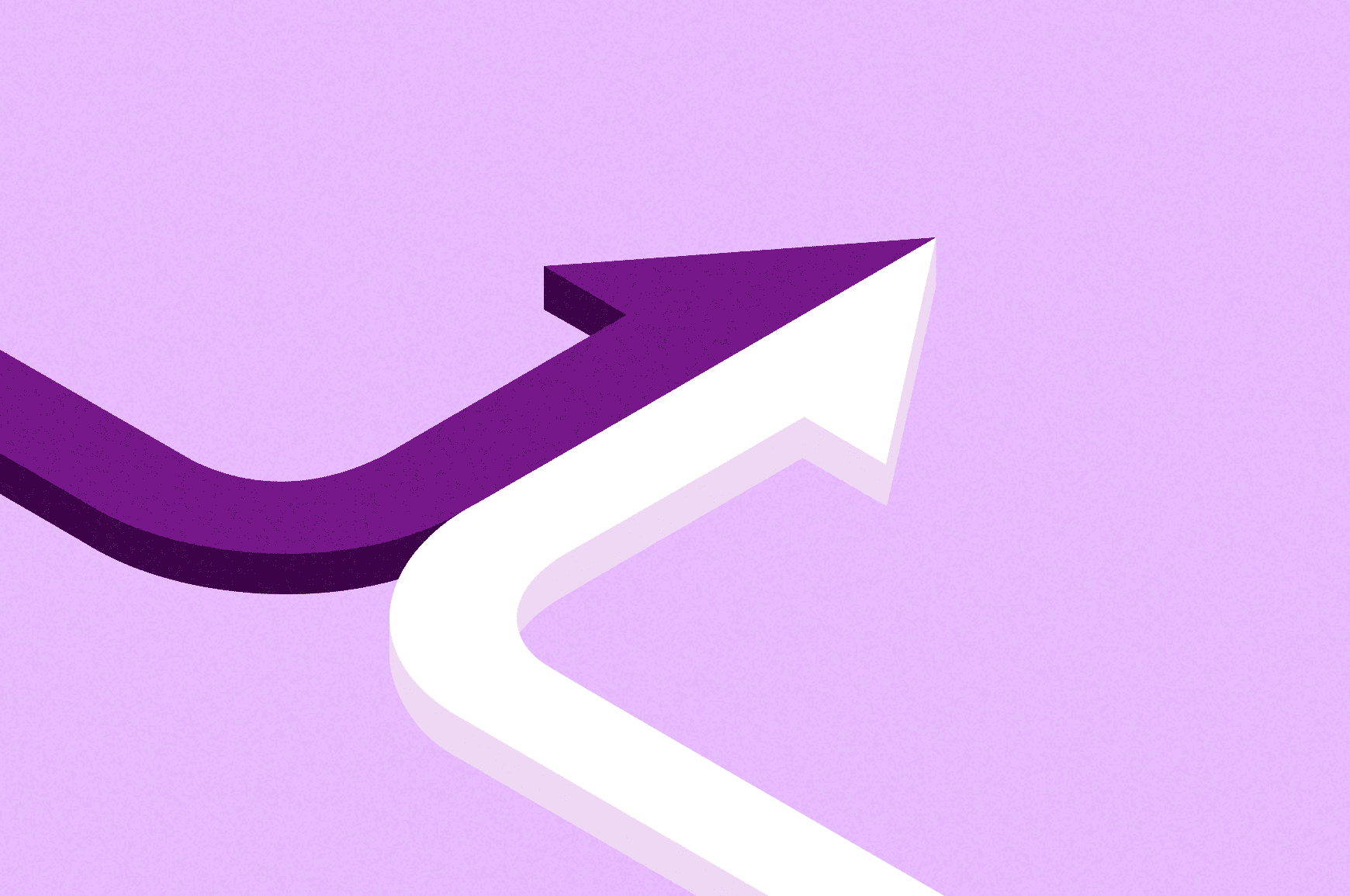 Two arrows converging into one