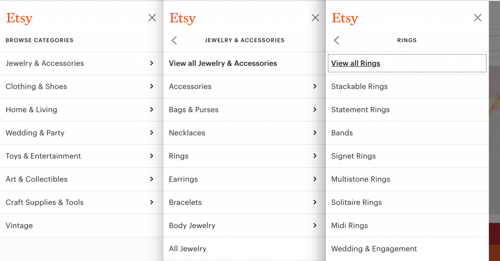 accordion menu