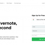 Evernote registration