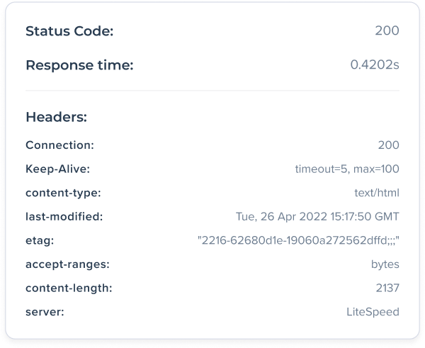 HTTP/HTTPS header status checker
