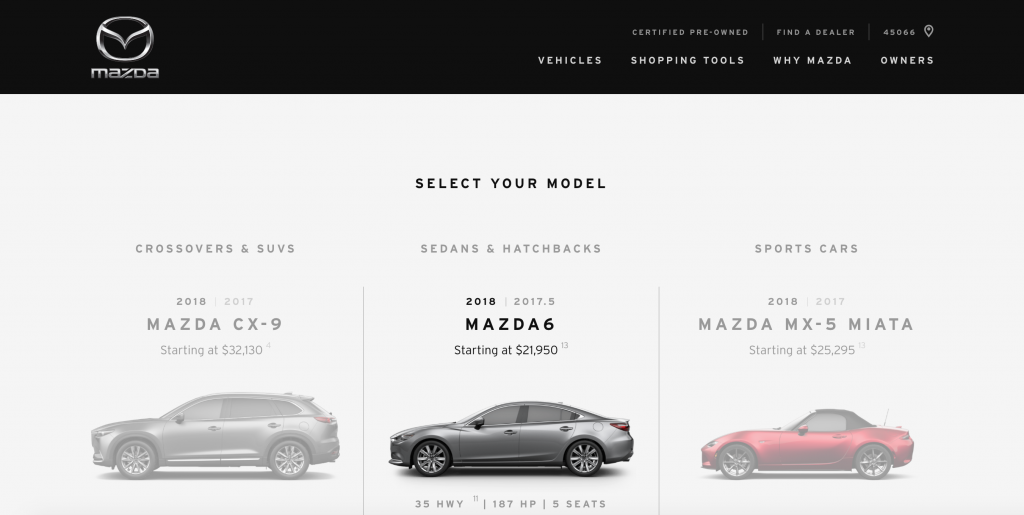mazda gray out