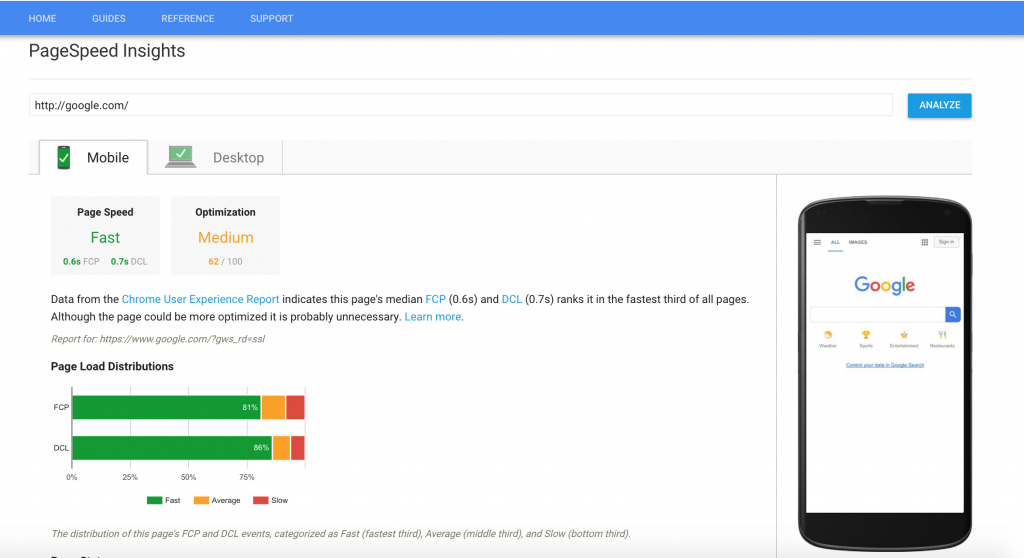 pagespeed