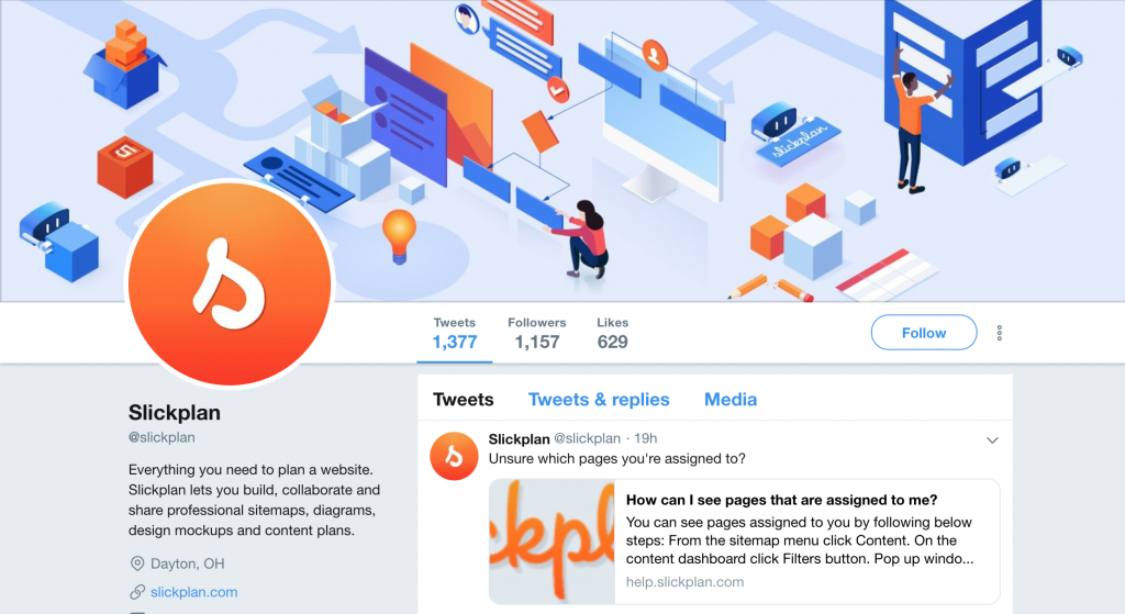 Slickplan Twitter