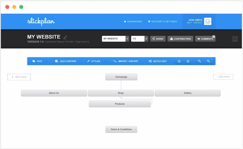 sitemap builder