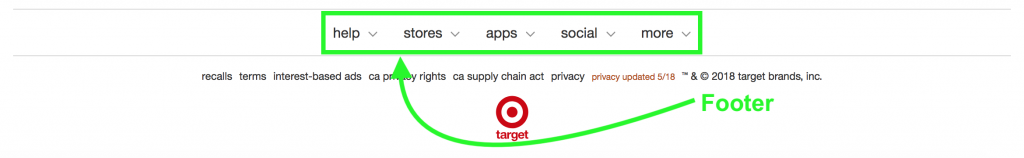 Target Footer