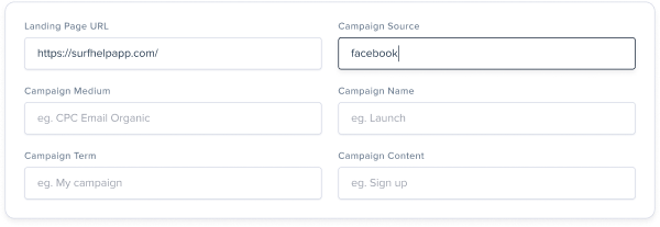 UTM link builder