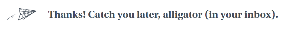 warby parker email thank-you